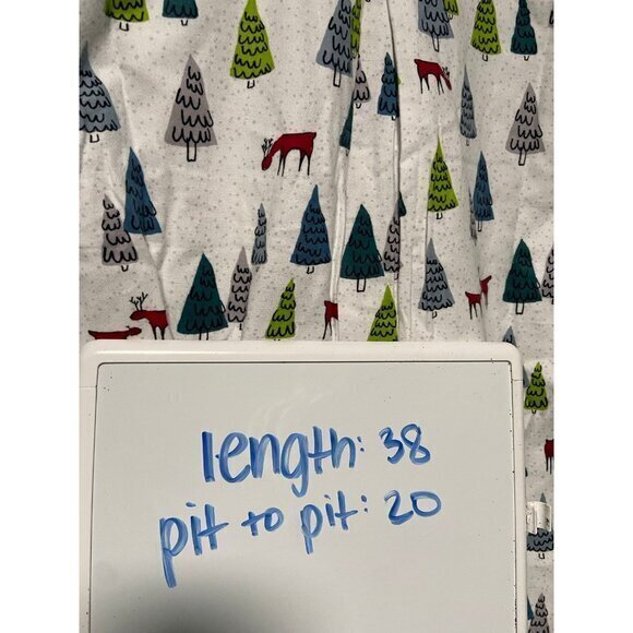 NWT The Company Store Women's Holiday Christmas Tree Winter Wood Night Dress XS - Picture 8 of 8